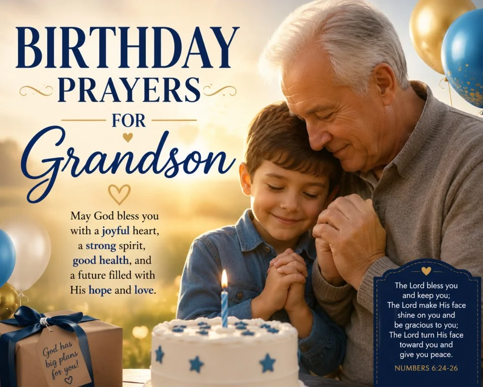 Birthday Prayers for Grandson
