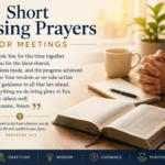 Short Closing Prayers for Meetings