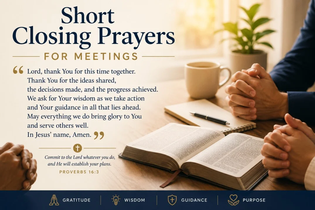 Short Closing Prayers for Meetings