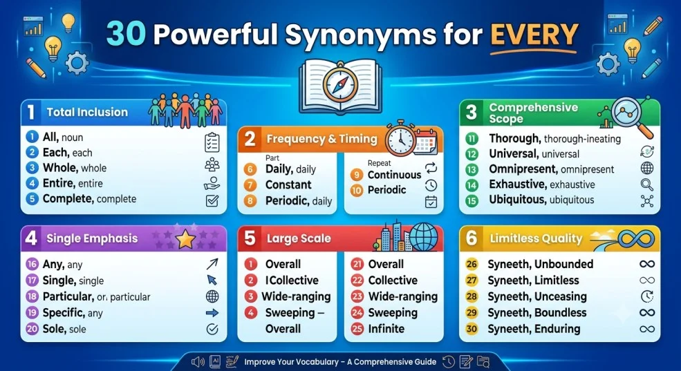 Synonyms of Every