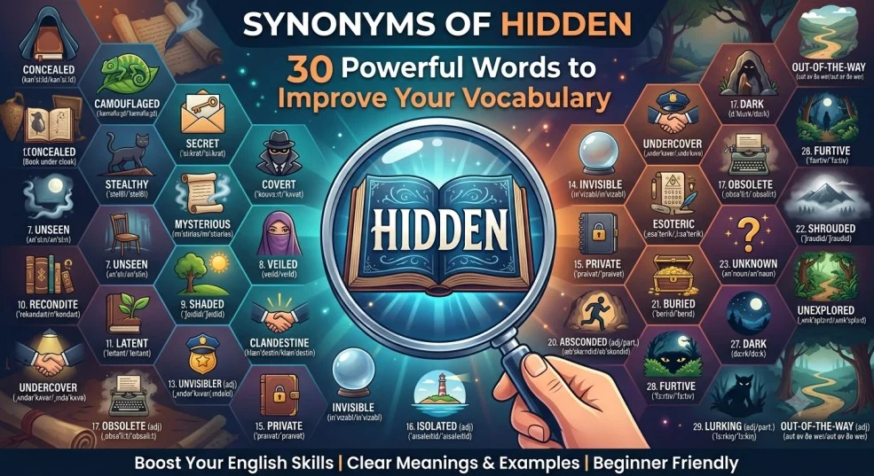 Synonyms of Hidden