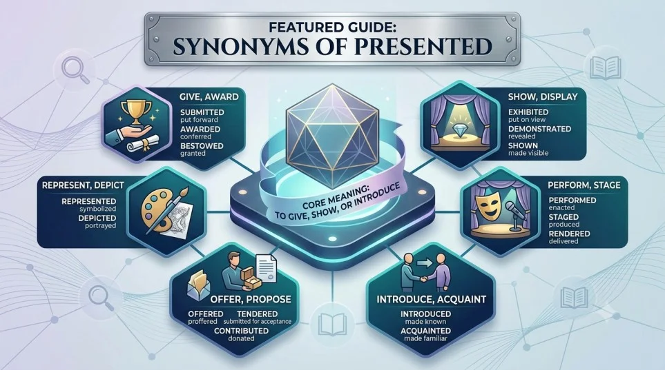 Synonyms of Presented
