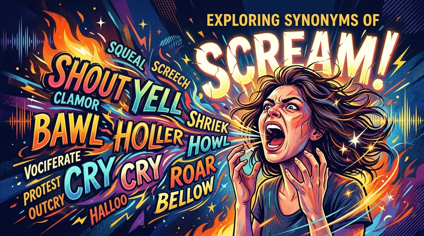 Synonyms of Scream