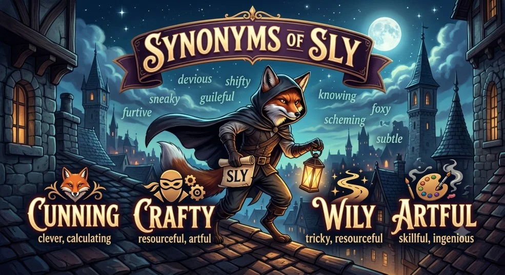 Synonyms of sly