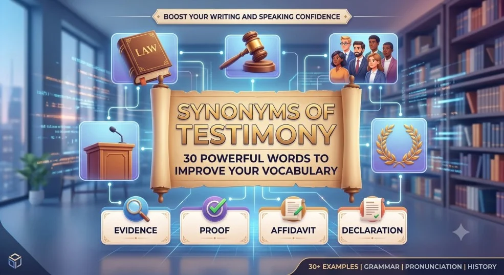 Synonyms of Testimony