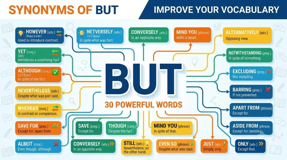 Synonyms of But