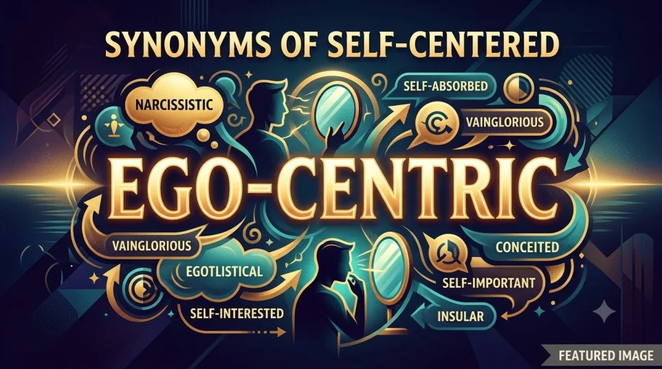 synonyms of self centered